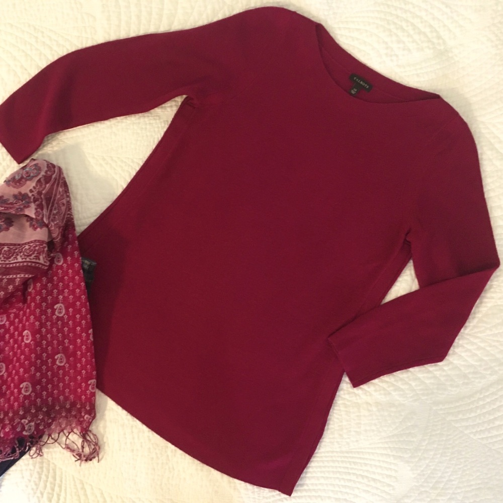 Talbots Berry Light weight Sweater Tunic